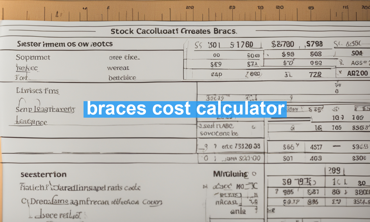 braces cost calculator