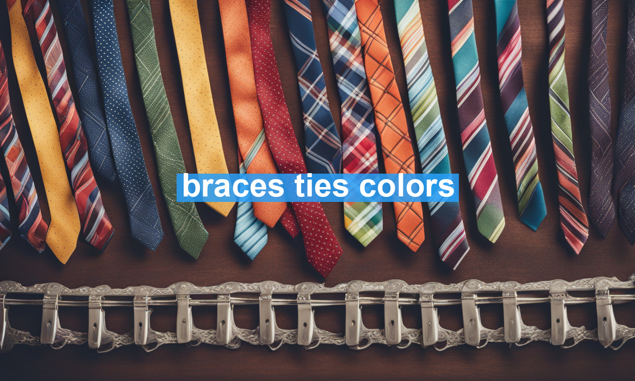 braces ties colors