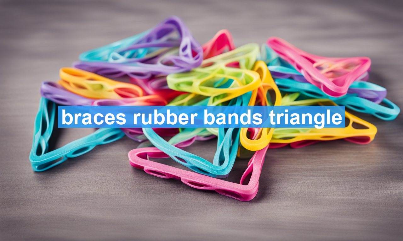 braces rubber bands triangle