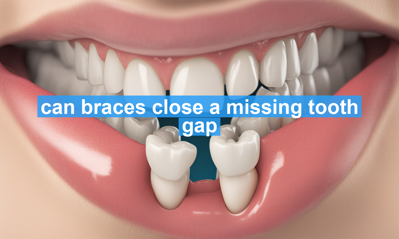 can braces close a missing tooth gap