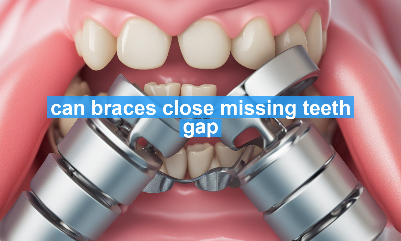 can braces close missing teeth gap