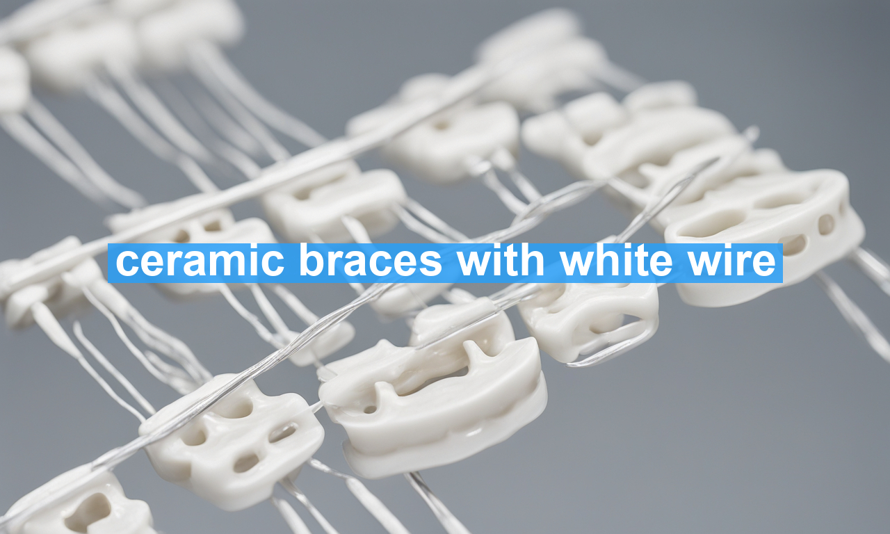 ceramic braces with white wire