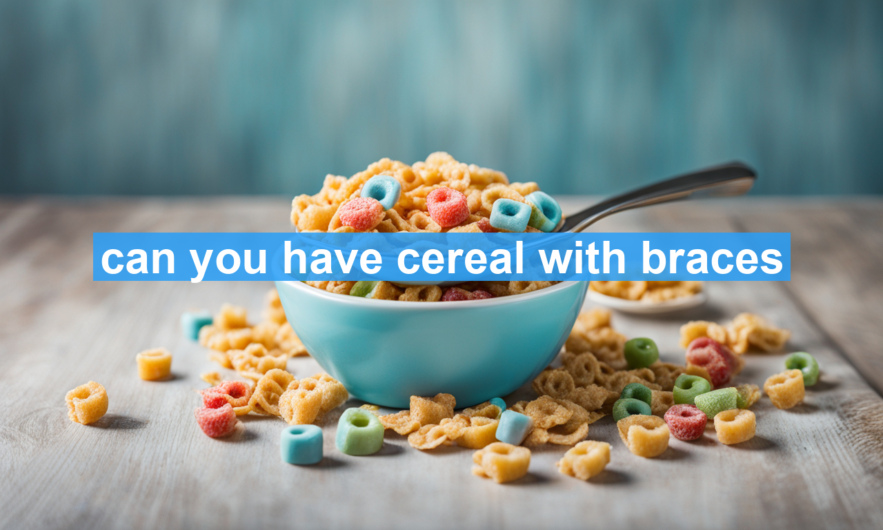 can you have cereal with braces