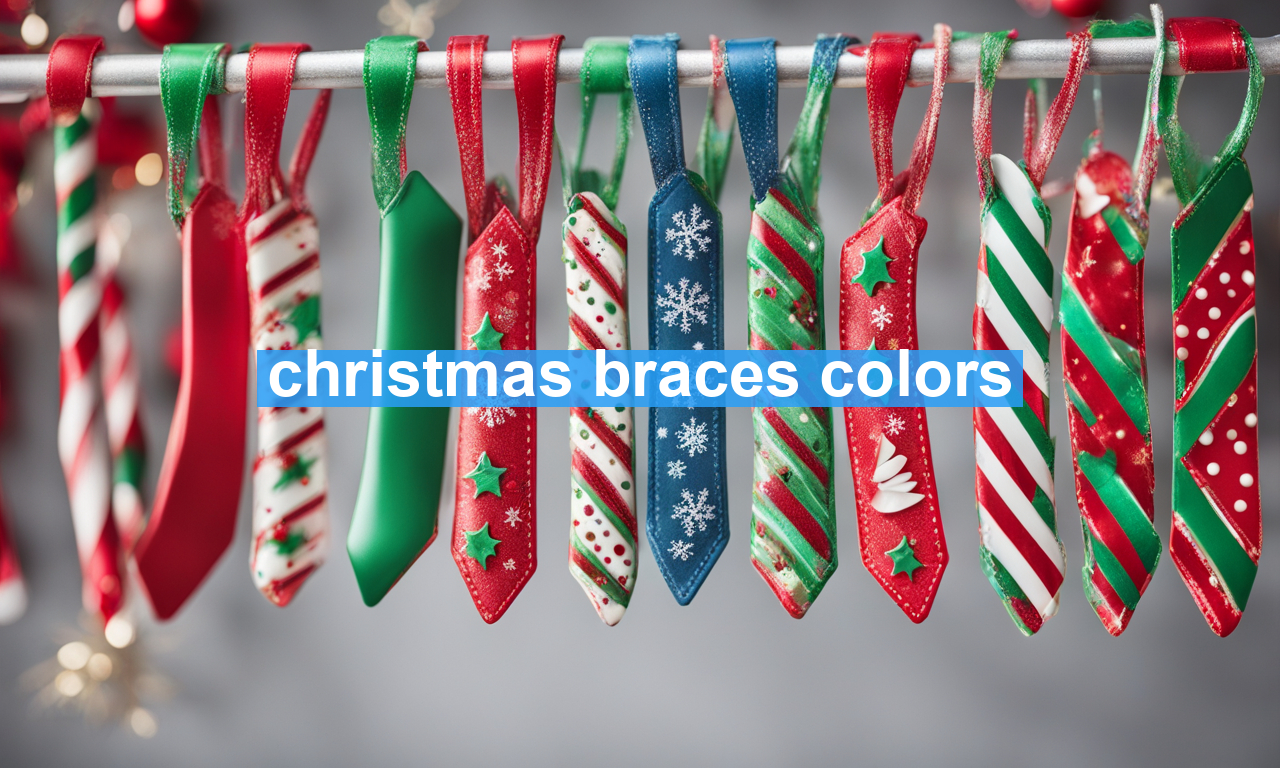 christmas braces colors