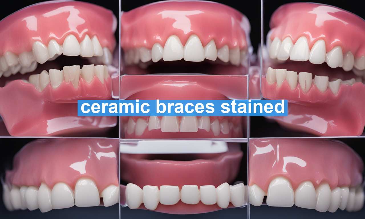 ceramic braces stained