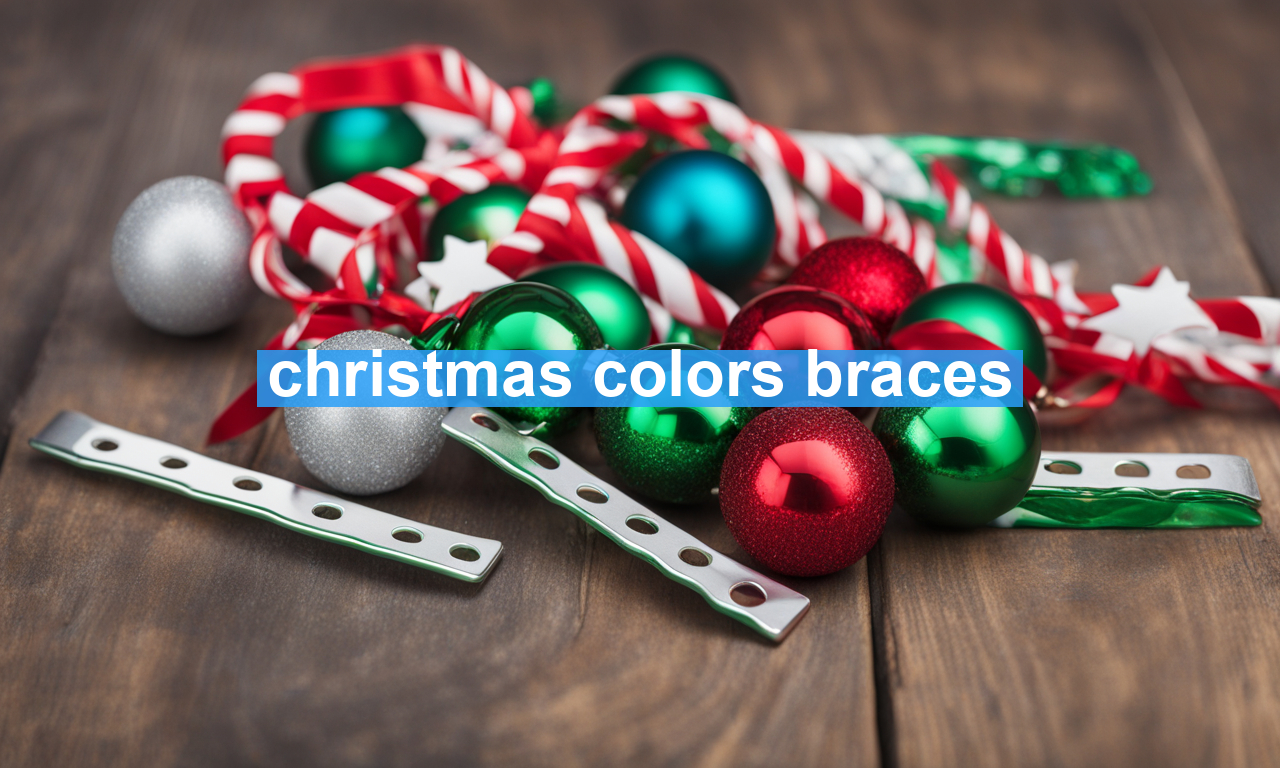 christmas colors braces