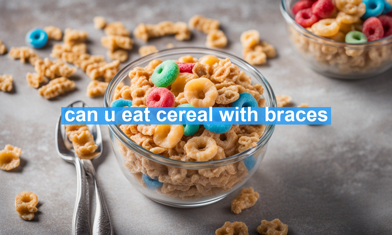 can u eat cereal with braces