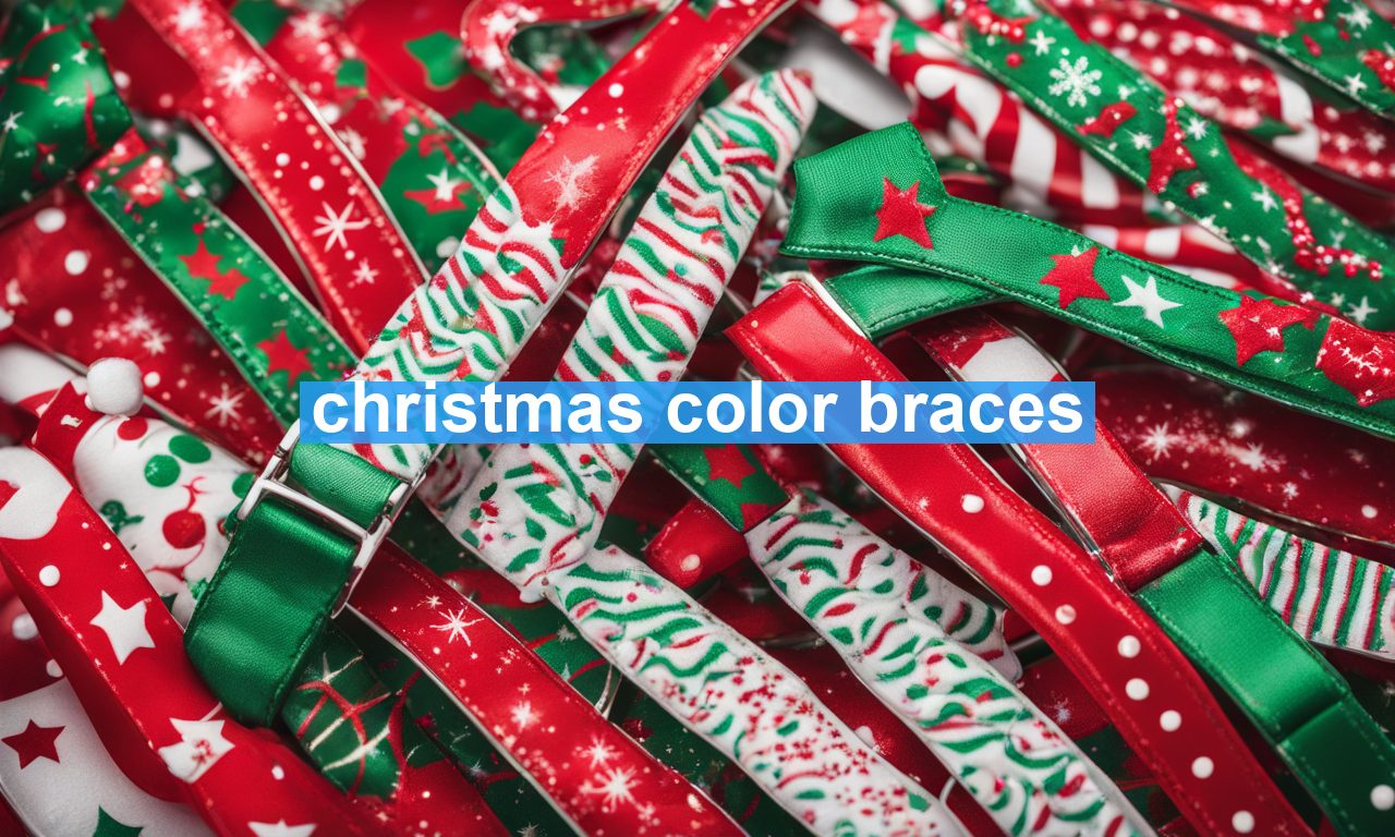 christmas color braces